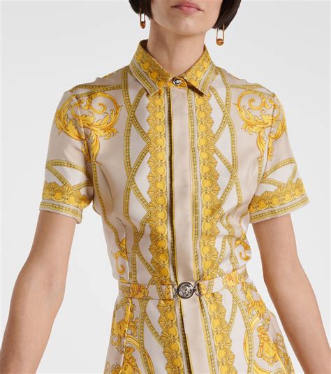 chemise de soie imitation versace femme